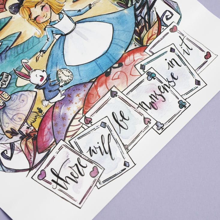 Check out the Alice in Wonderland art, posters, and more in the July 2017 Nerdy Post box!