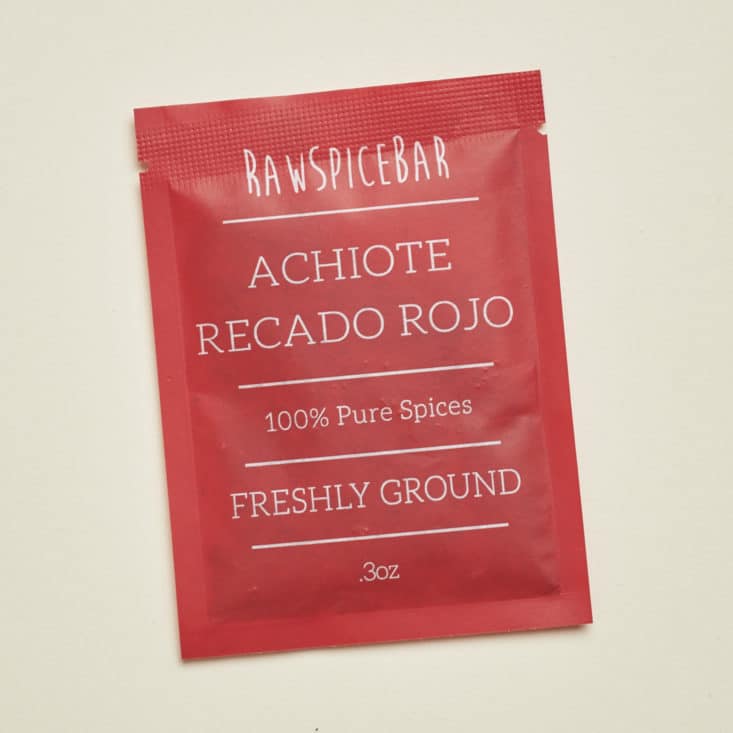 Raw Spice Bar June 2017 - Achiote Recado Rojo