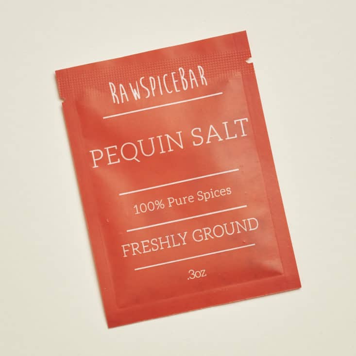 Raw Spice Bar June 2017 - Pequin Salt