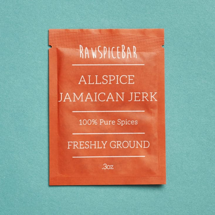 RawSpiceBar July 2017 Review - Allspice Jamaican Jerk