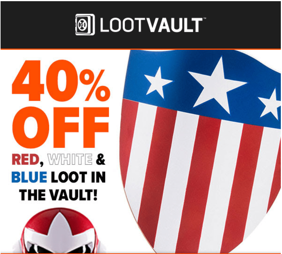 Loot Vault 4th of July 40% Off Sale!