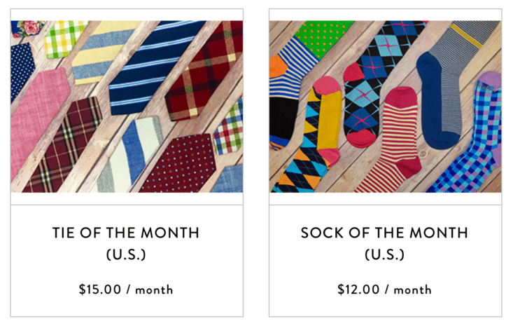 Tie of the Month and Sock of the Month Clubs from Gentleman's Box