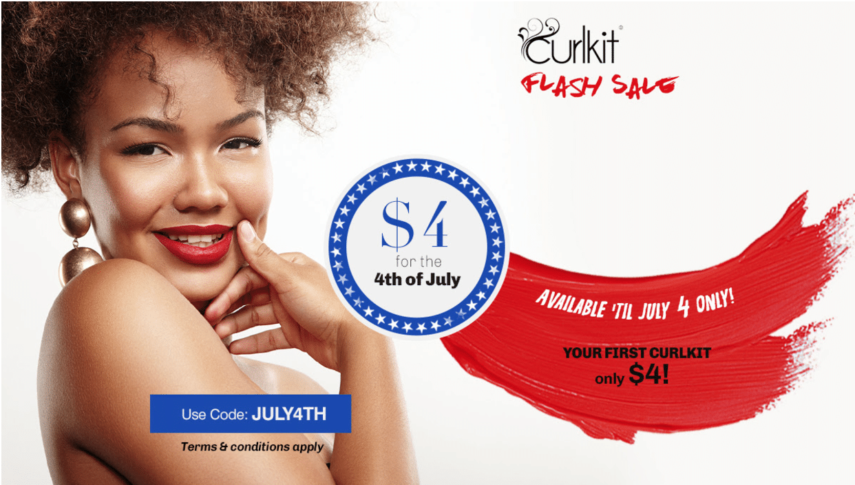 CurlKit 4th of July Sale – Get Your First Box For $4!