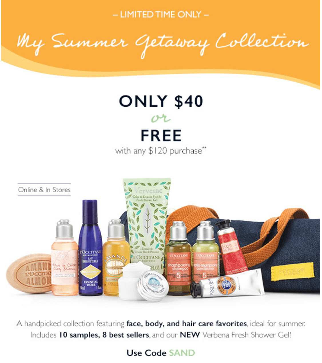 Two Days Only – Limited Edition L’Occitane Summer Getaway Collection