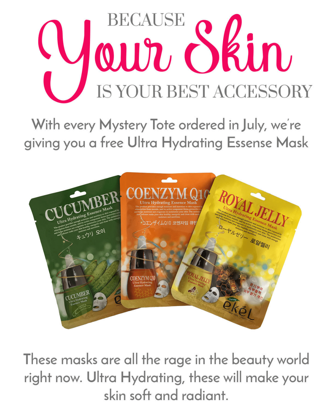 Golden Tote Deal – Free Sheet Mask with Mystery Tote!