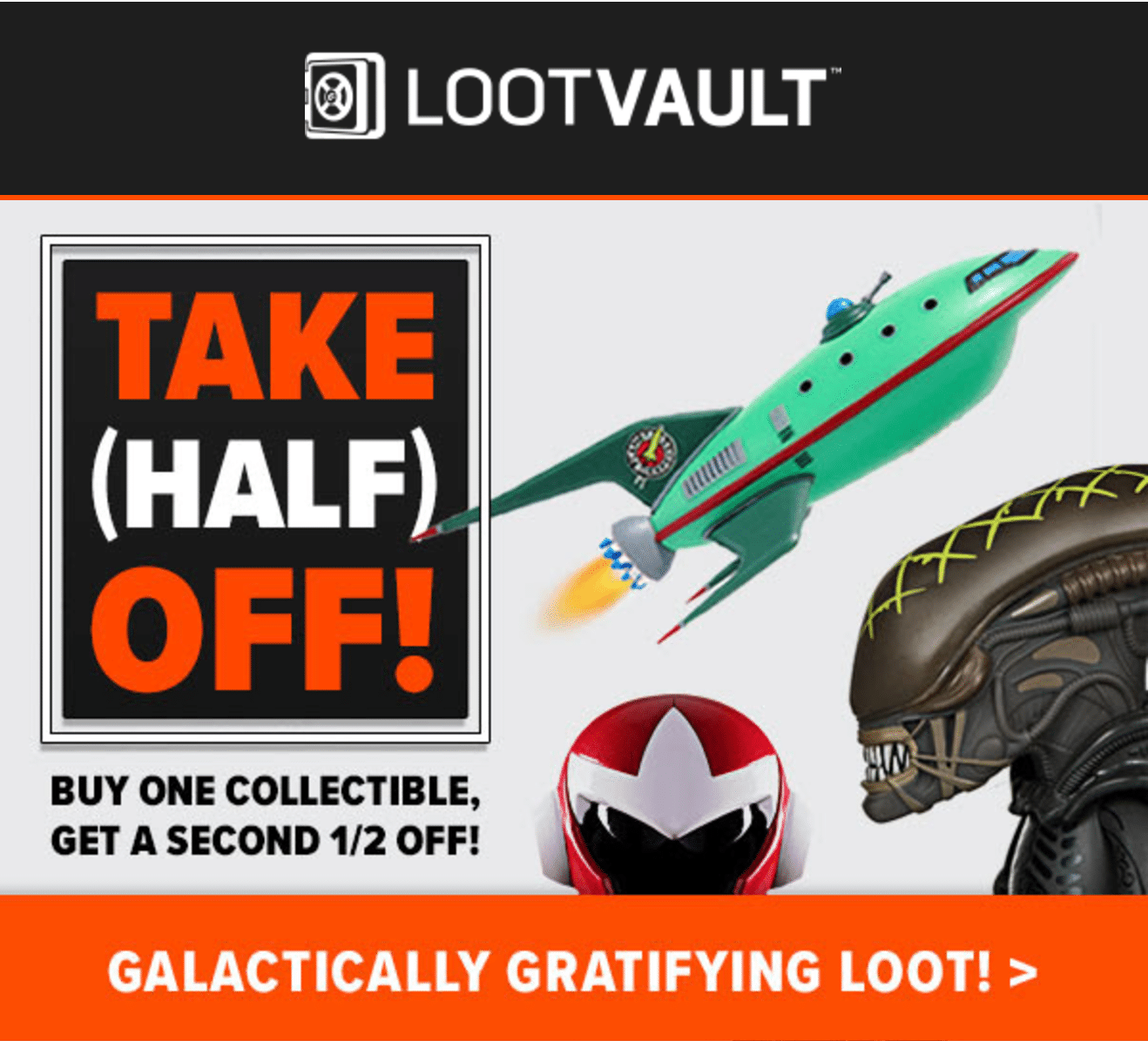 Loot Vault Collectible Flash Sale – Buy One, Get One 50% Off!