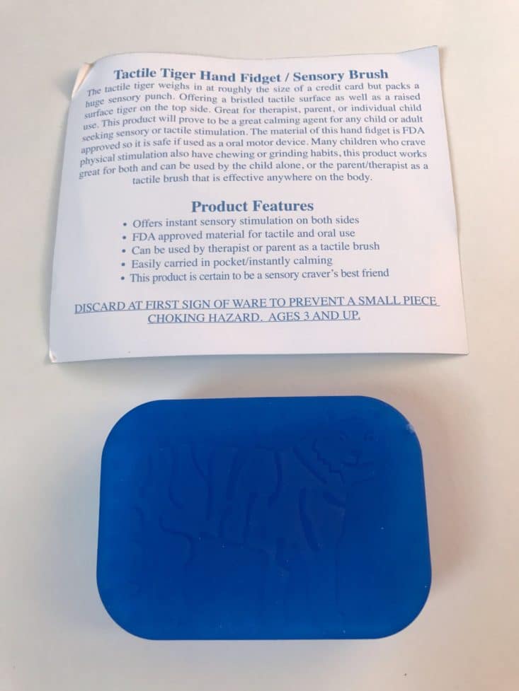 Sensory TheraPlay July 2017 Kid's Subscription Box