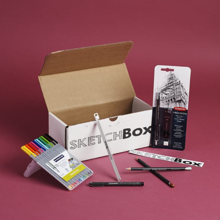 Read my review to see what art supplies I got in my latest SketchBox!