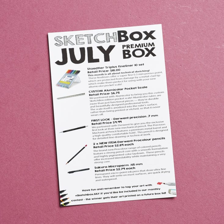 Read my review to see what art supplies I got in my latest SketchBox!