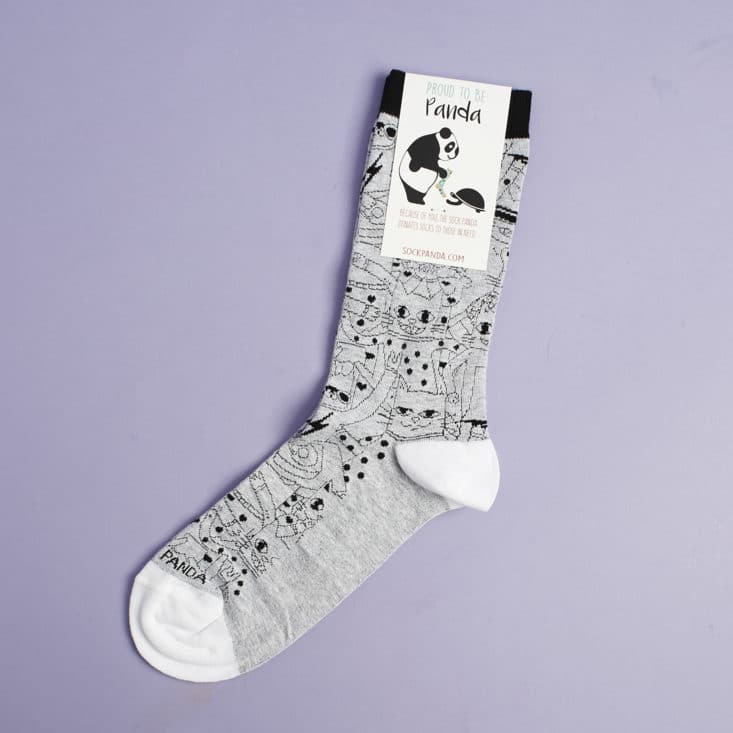 Check out the cute, quirky socks in my July 2017 Sock Panda women's subscription!