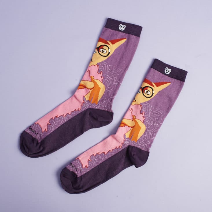 Check out the cute, quirky socks in my July 2017 Sock Panda women's subscription!