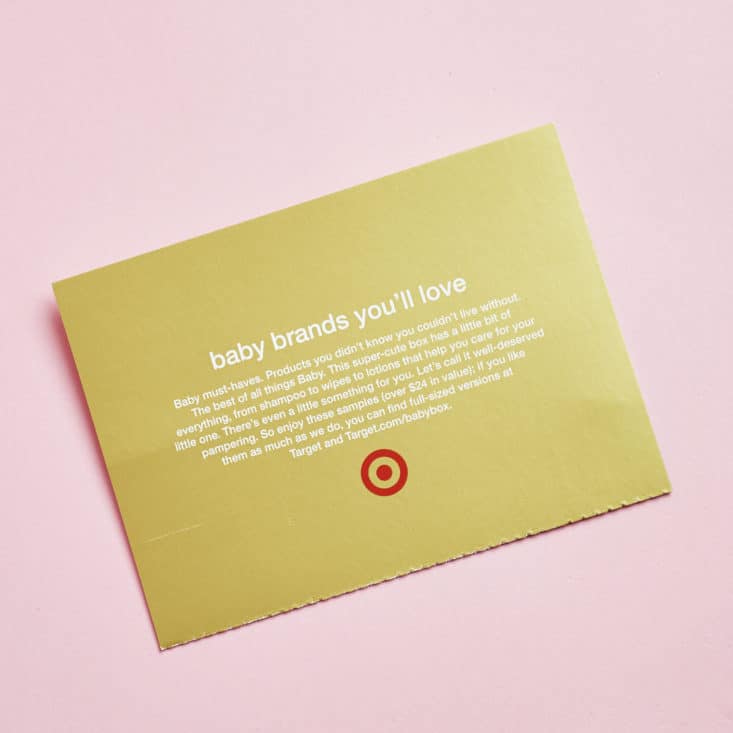 Target Baby Box July 2017