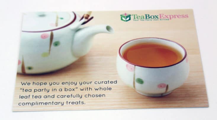 Tea Box Express July 2017 Box