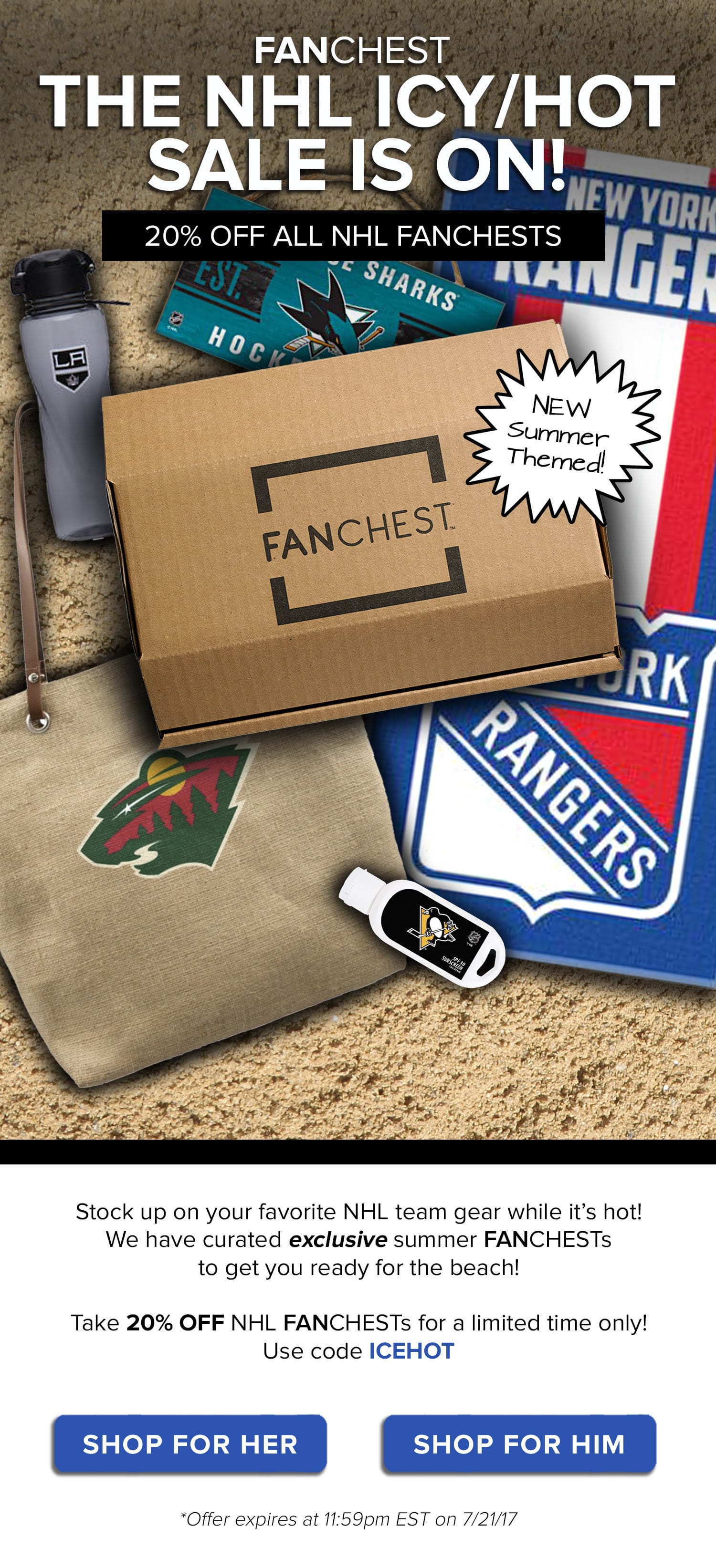 2 Days Only! 20% Off All NHL Fanchests!