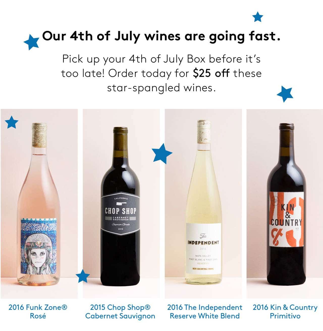 Winc Coupon – $25 Off 4th of July Box!