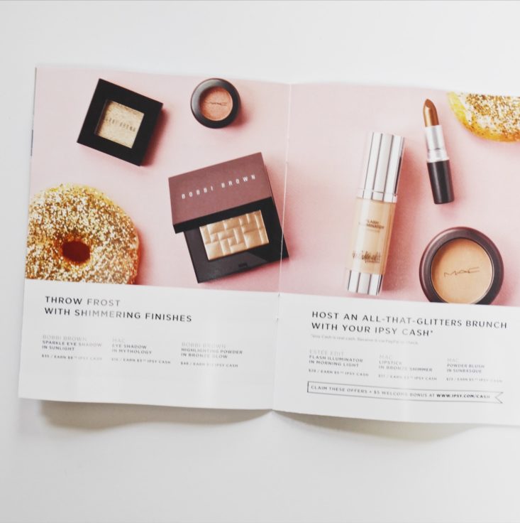 Ipsy Glam Bag August 2017 Beauty Subscription Box