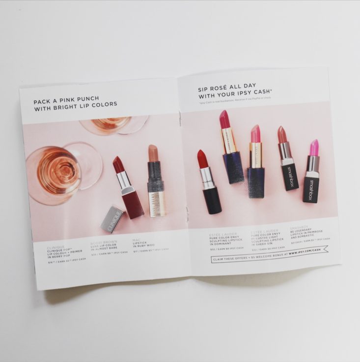 Ipsy Glam Bag August 2017 Beauty Subscription Box