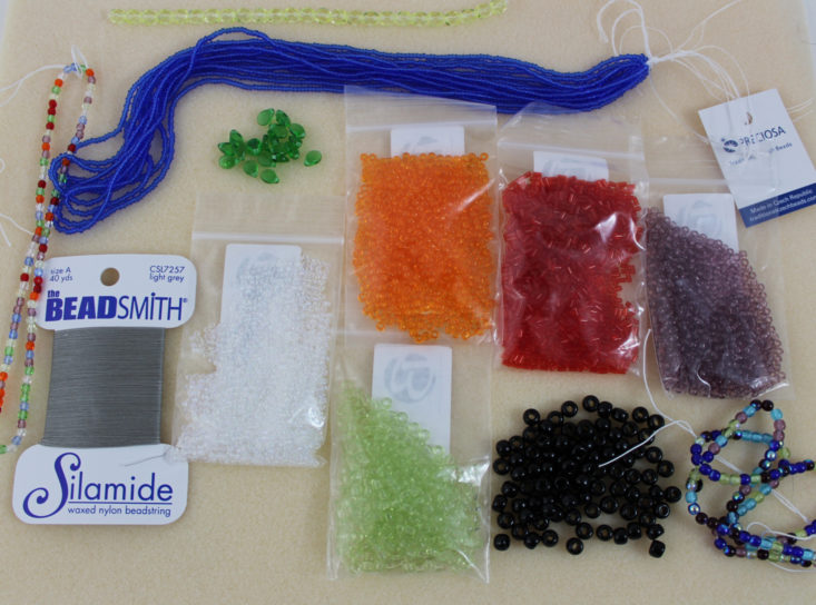 BeadCrate - Tiny Rainbows - August 2017 Beading and DIY Craft Subscription Box