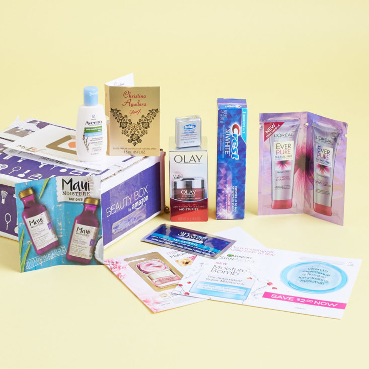 See the beauty and oral care items in the latest Amazon Beauty Box!