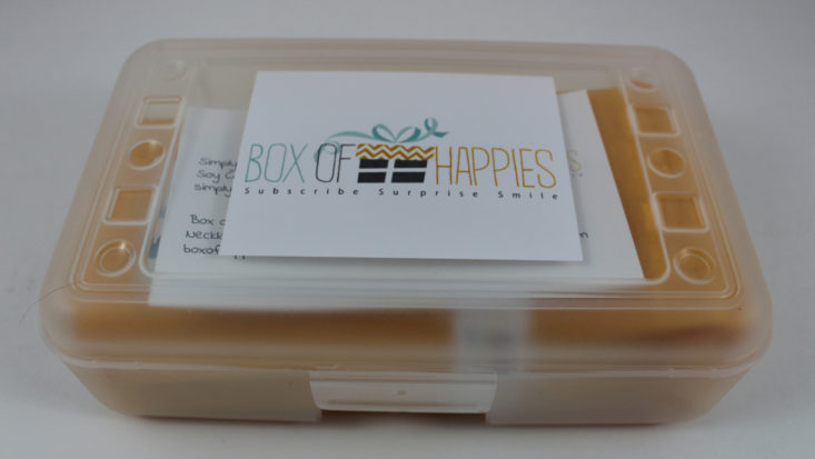 Box of Happies August 2017 Artisan Subscription Box