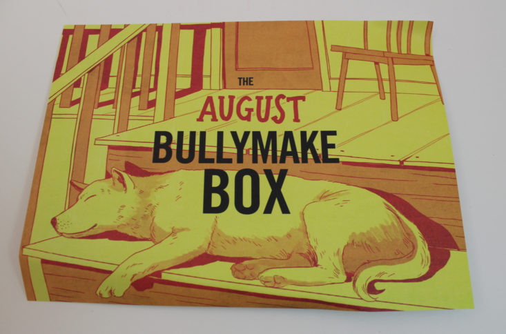 Bullymake Box August 2017 Dog Subscription Box