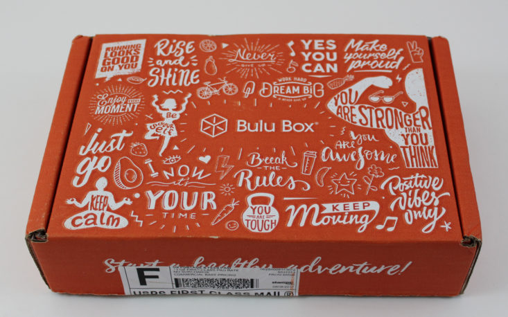 Bulu Box August 2017 Fitness and Healthy Snacks Subscription Box