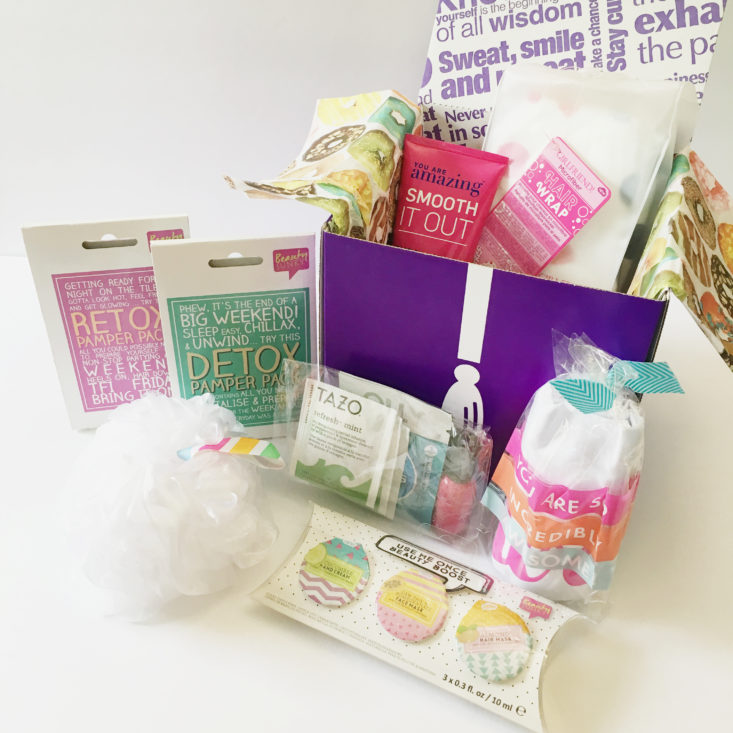 CampusCube Spa Ahh Box August 2017 College Care Package Subscription