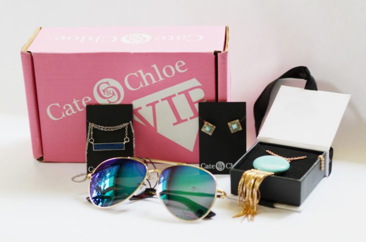 Cate and Chloe August 2017 Women's Jewelry Subscription Box