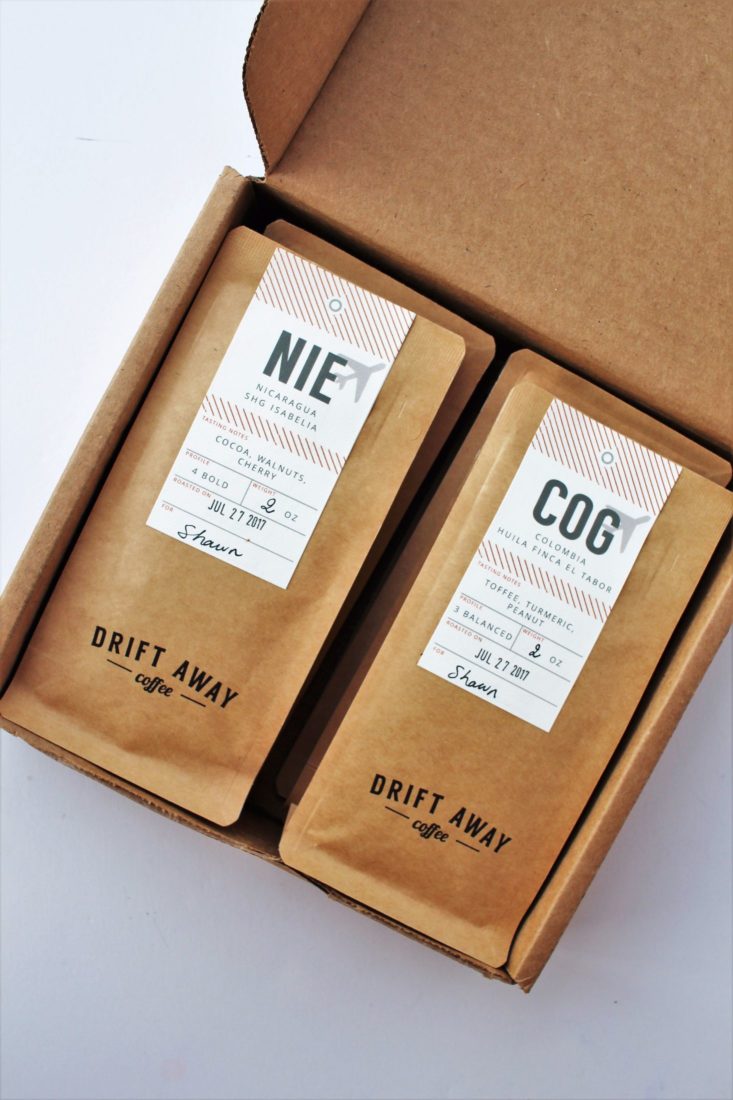 Driftaway Coffee July 2017 Coffee Subscription Box