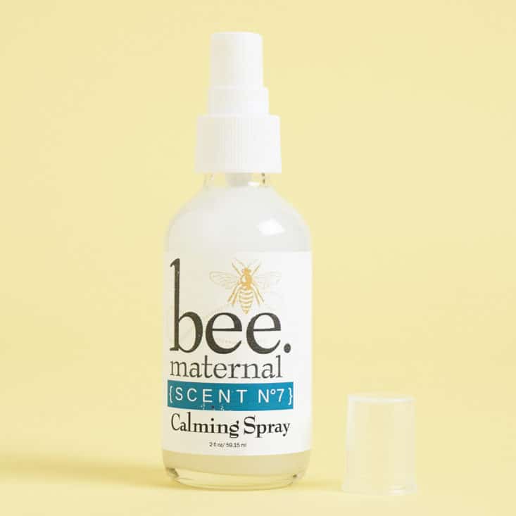 Ecocentric Mom Review, Baby Bathtime Box August 2017 - Bee Maternal Calming Spray