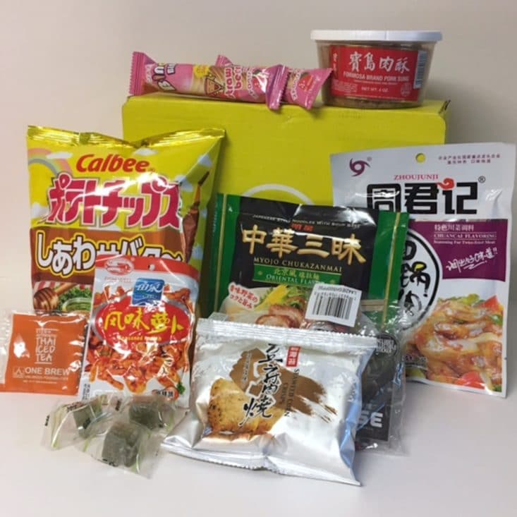 EsianMall Snackbox August 2017 Japanese Snack Subscription Box