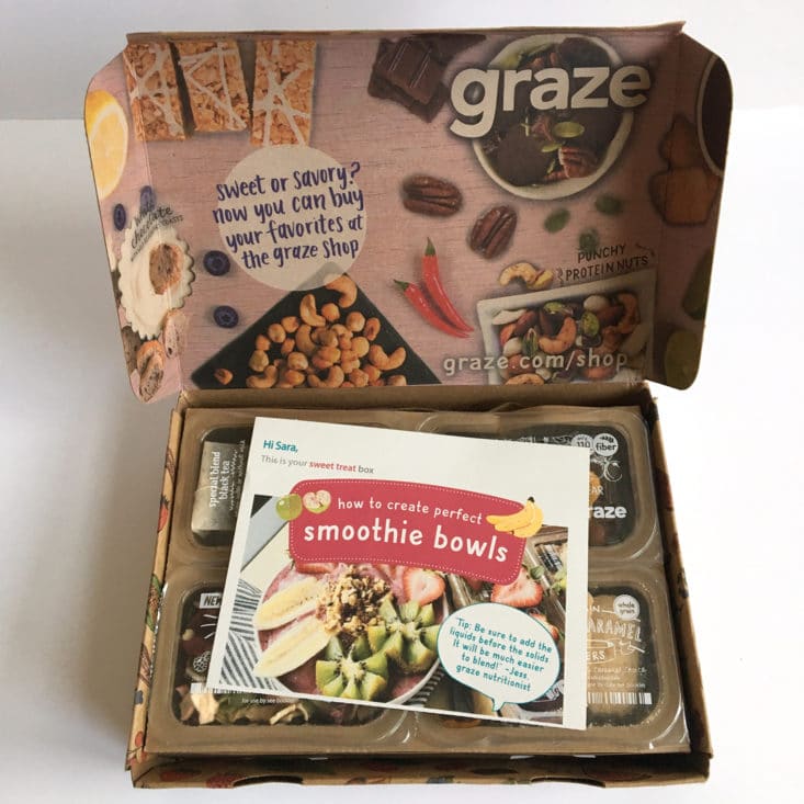 Graze Sweet Treat August 2017 Snack Subscription Box