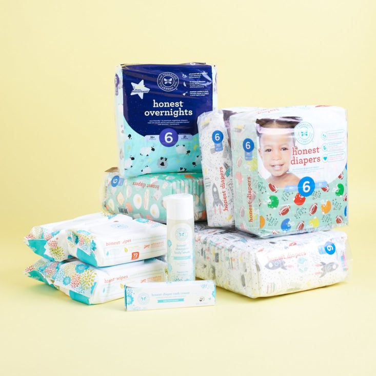 Honest Diapers Review - Full contents of our August 2017 Bundle