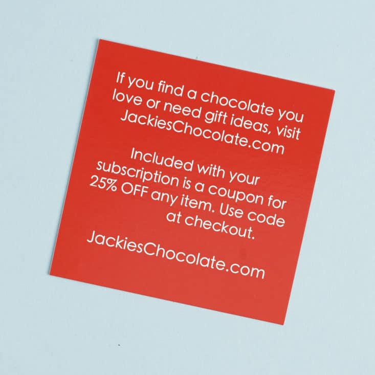 Meet Jackie's Chocolates, a subscription to satisfy all your chocolate cravings!