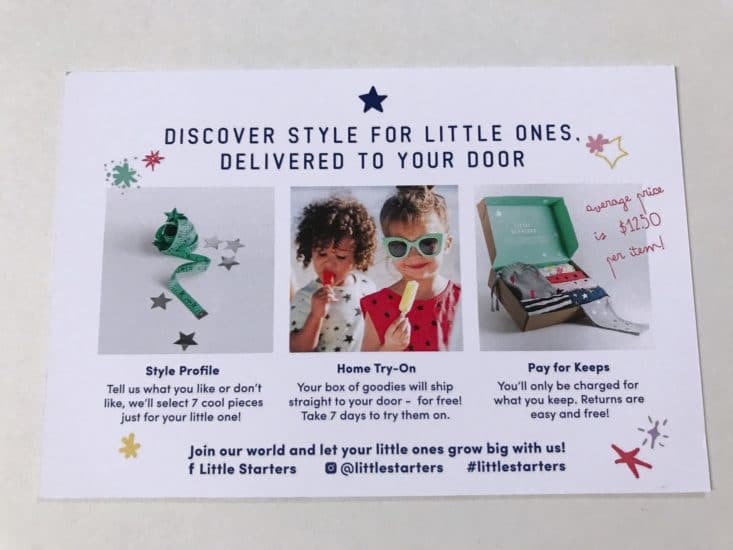 Little Starters Summer 2017 Kid's Clothing Subscription Box