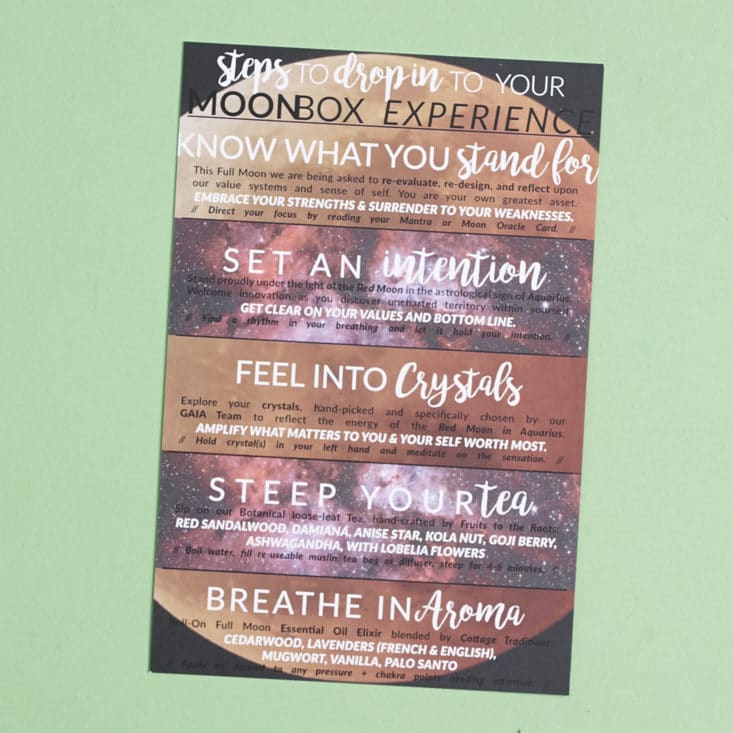 See the spiritual, natural, holistic items and crystals I got in my August 2017 MoonBox!