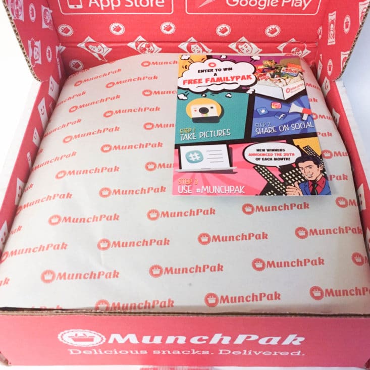 MunchPak August 2017 Snack Subscription Box