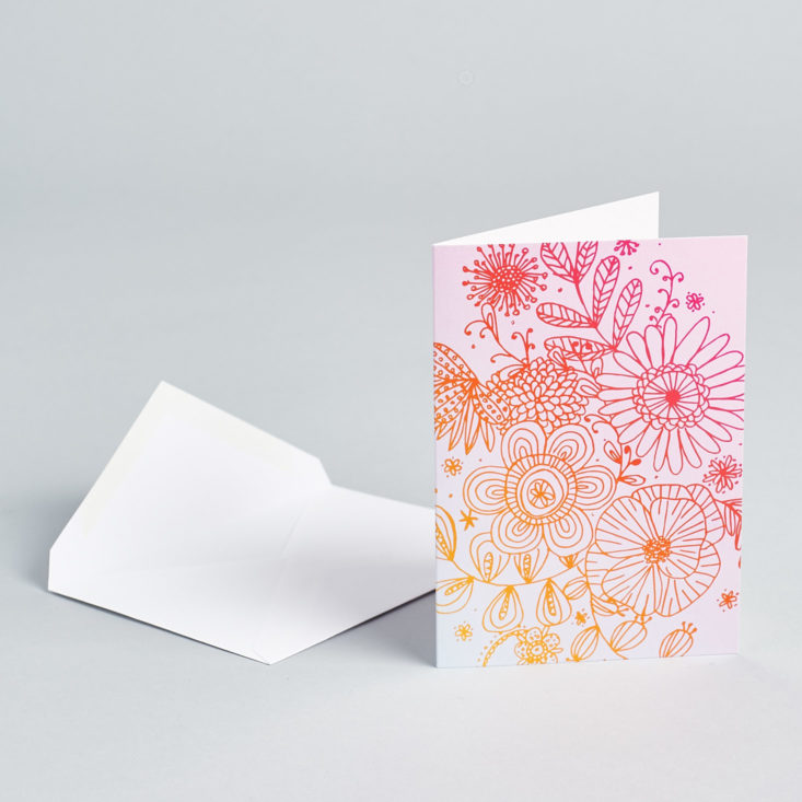 Look at all the cute greeting cards in my August 2017 Pennie Post stationery subscription!