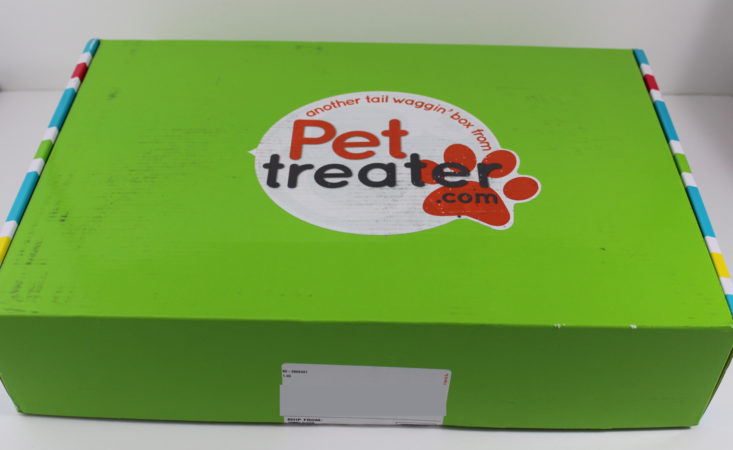 Pet Treater August 2017 Dog Subscription Box