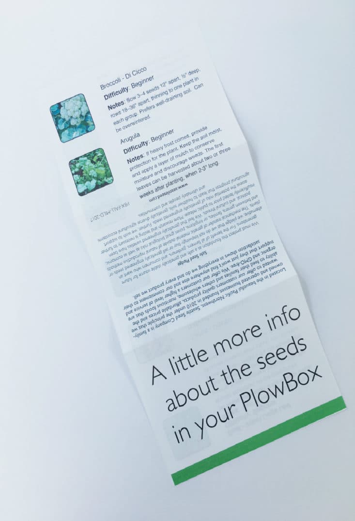 PlowBox Fall 2017 Eco-Friendly Subscription Box