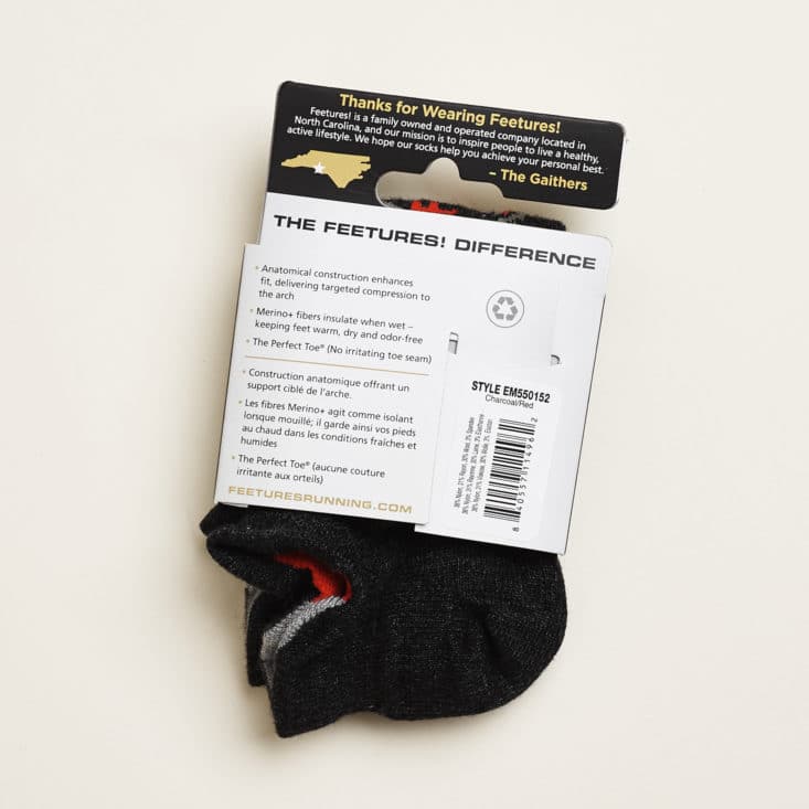 Runners World Box #004 Review, July 2017 - Feetures Socks