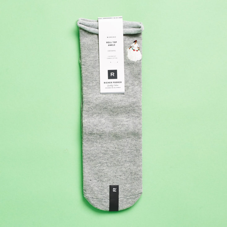 Say It With A Sock Review - Richer Poorer Roll Top Socks