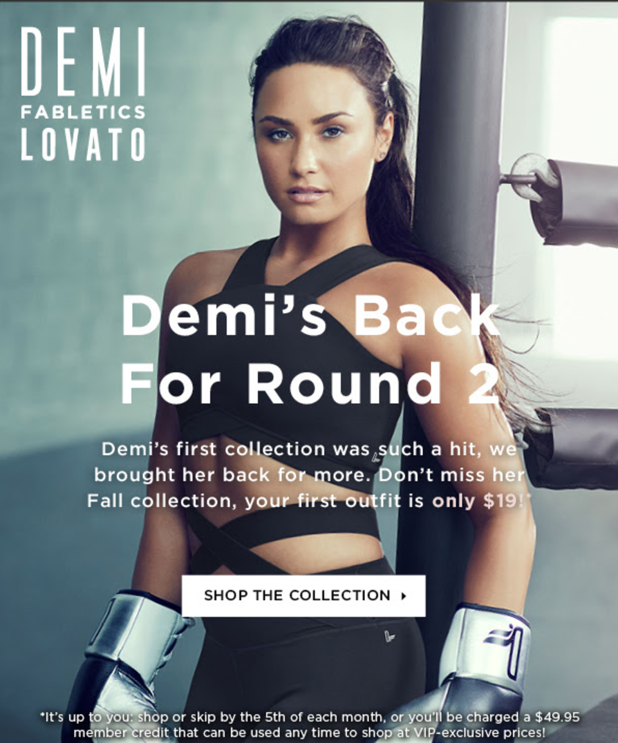 Fabletics x Demi Lovato Limited Edition Collection Available Now!