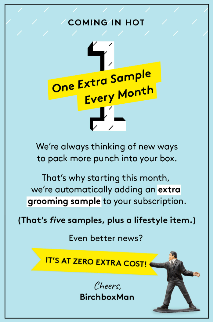 Birchbox Man Subscription Update – Now Includes 5 Samples!