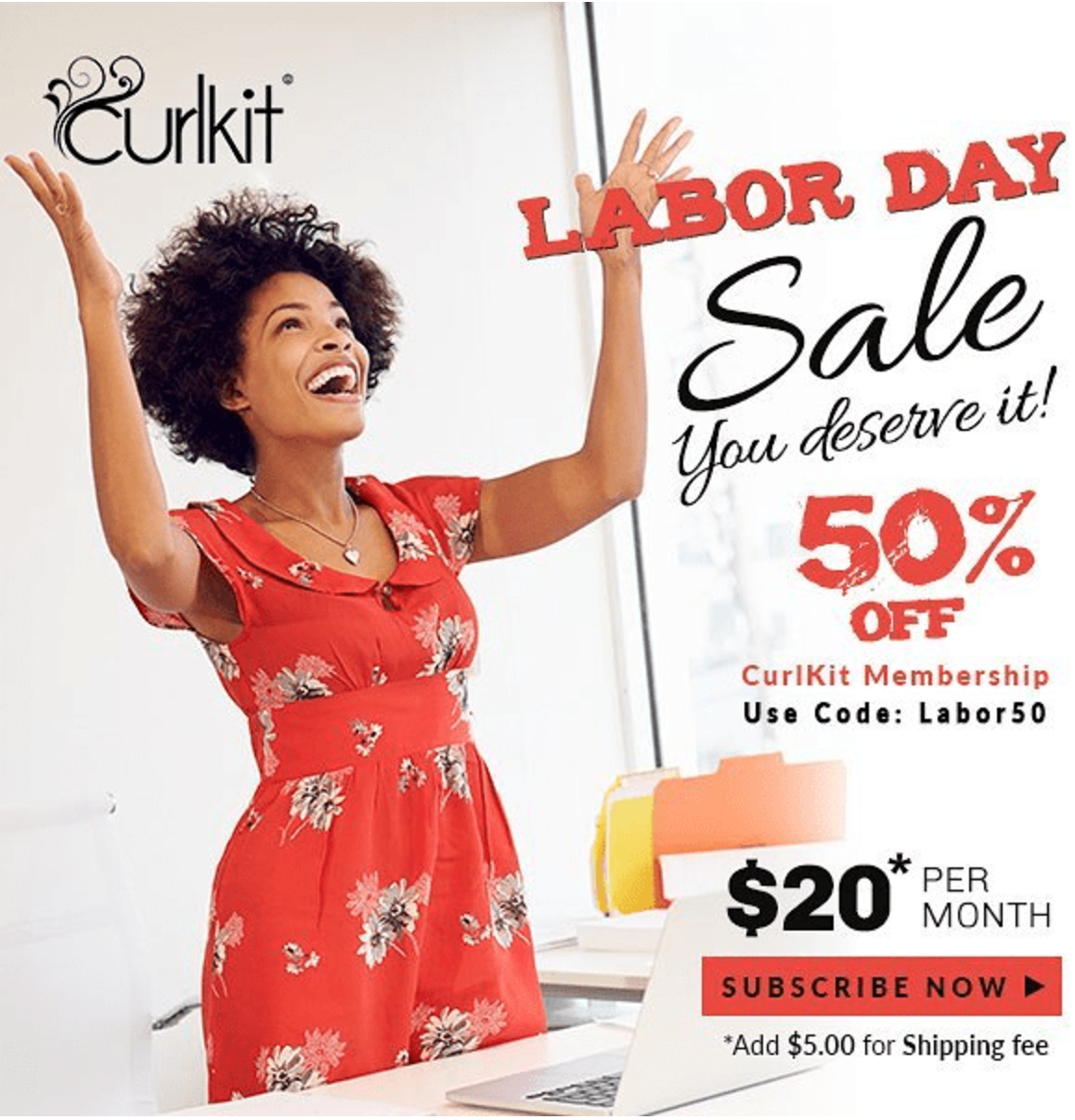 CurlKit Labor Day Flash Sale – 50% Off Your First Box!