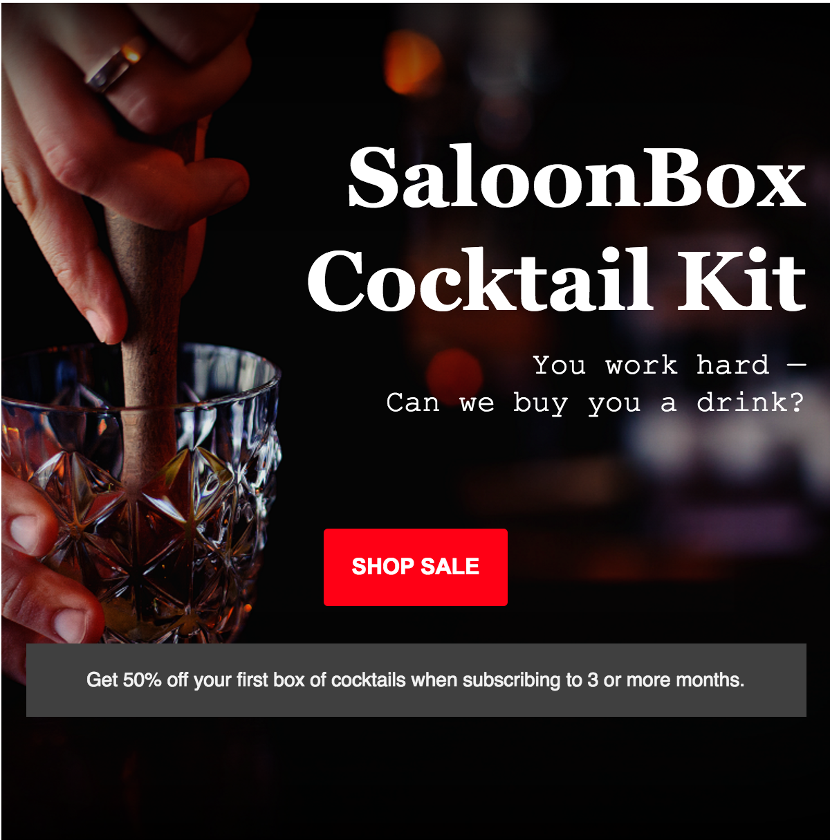 SaloonBox Labor Day Deal – 50% Off First Month With A Pre-Paid Subscription!