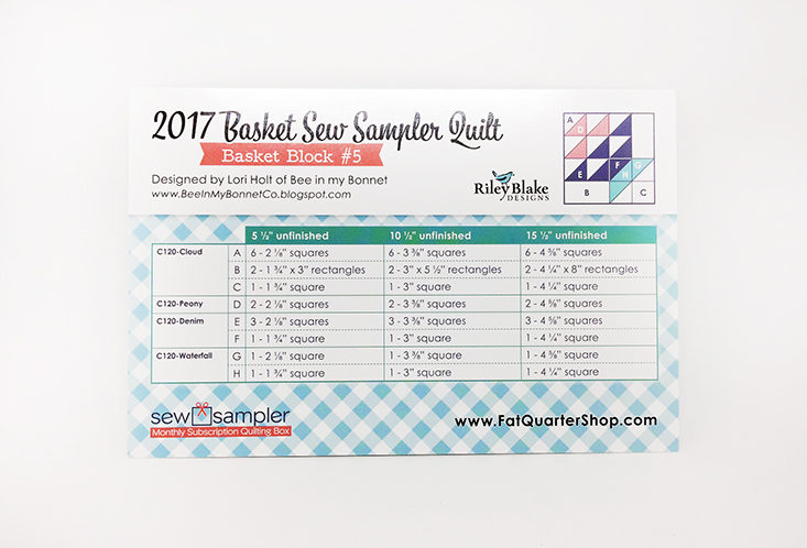 Sew Sampler Box - Tropical Paradise - August 2017 DIY and Crafter Subscription Box by Fat Quarter Co.