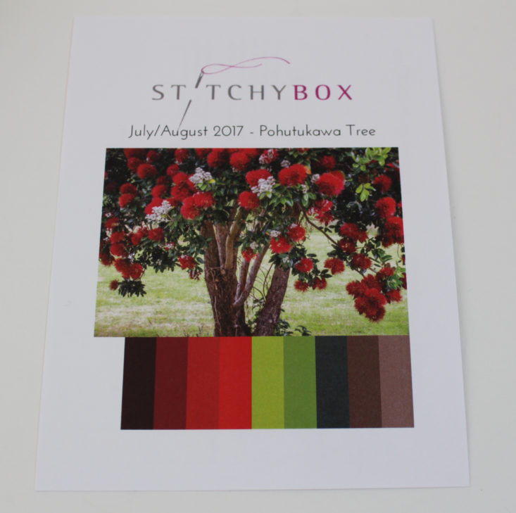 Stitchybox August 2017 Embroidery Craft Subscription Box