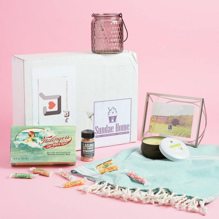 Check out the unique home decor and kitchen products in the August 2017 Sundae Home subscription box!