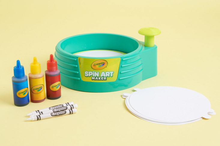 Target Arts & Crafts September 2017 Review - Crayola Spin Art Maker project contents